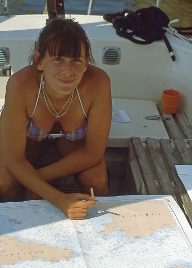 Odile prépare la route, en escale à Cagliari